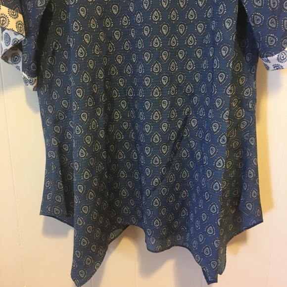 Rachel Zoe Pea in a Pod Boho Tunic Top 0076 - Picture 10 of 13